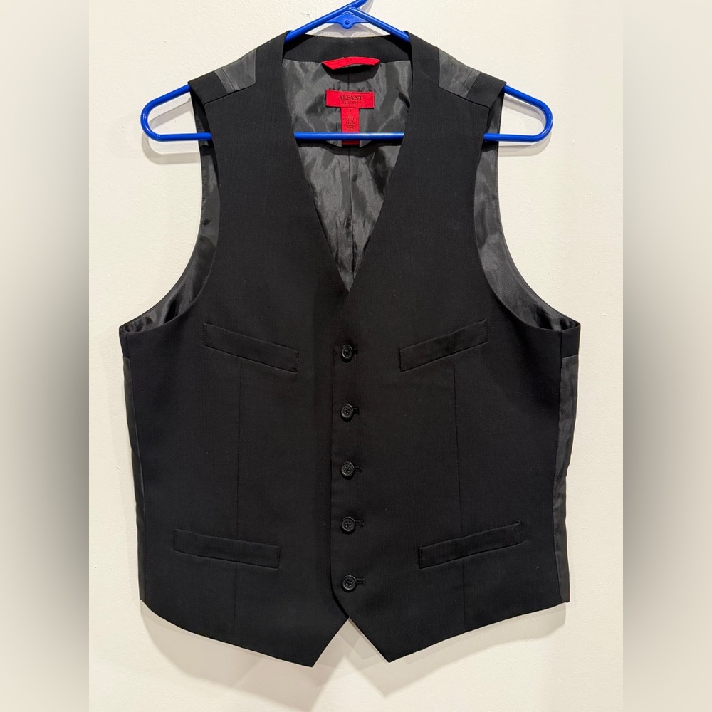 Alfani Elegant Black Vest